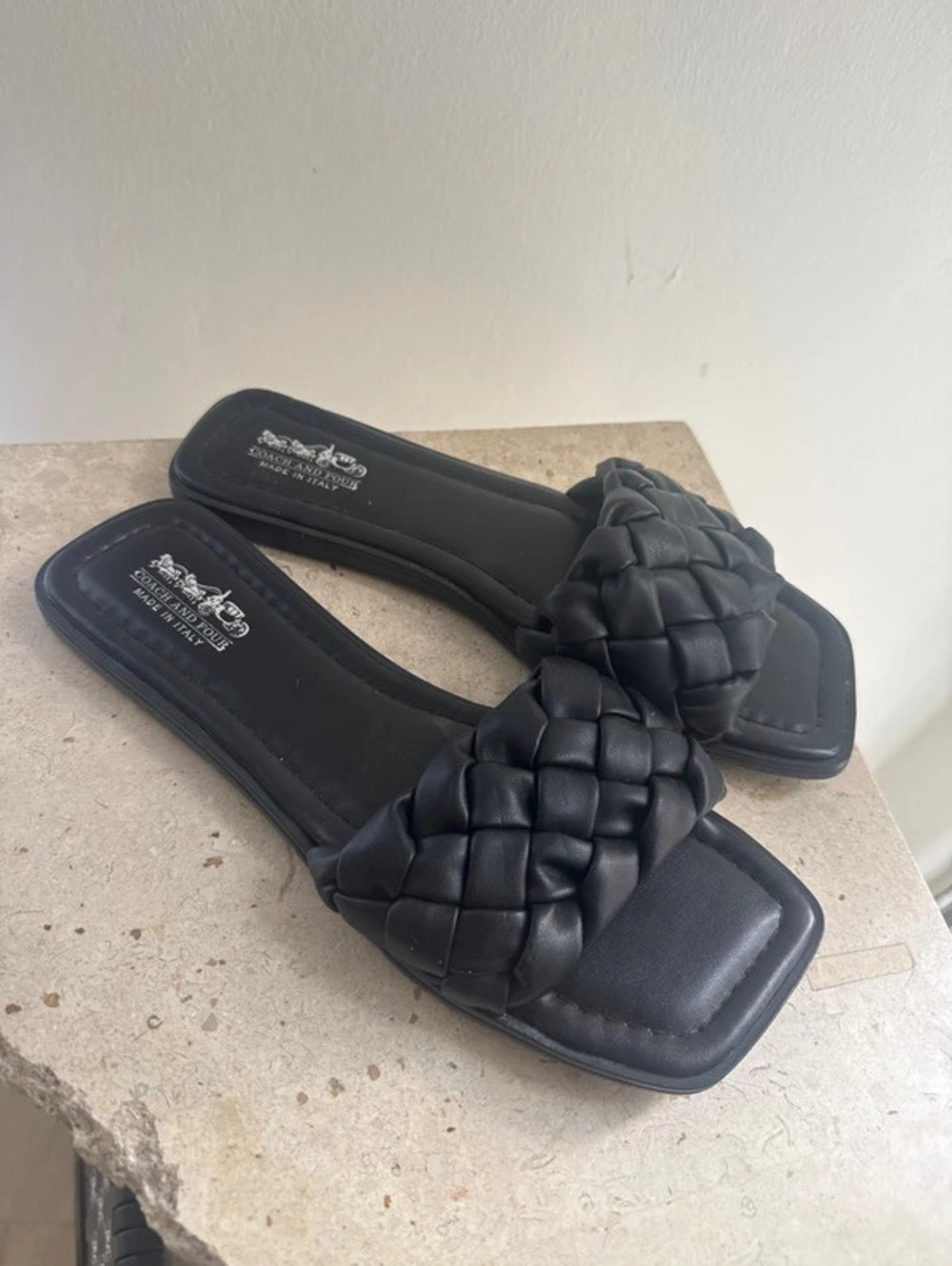 Coach Black Sandals